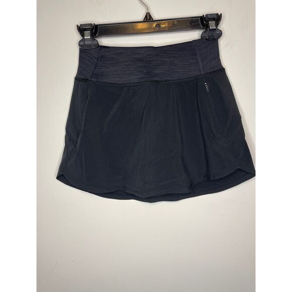 Outdoor Voices Women's Size XXS  Hudson 4" Athletic Skort Black Drawstring NWT - Picture 1 of 11
